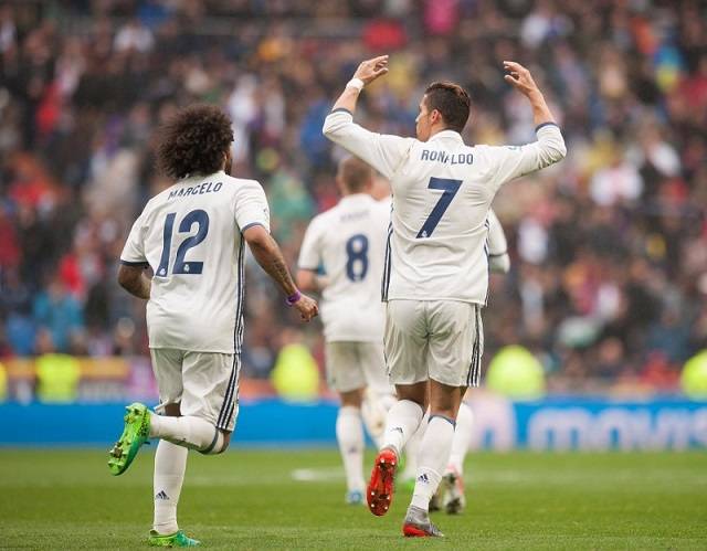 Cristiano Ronaldo super Cristiano Ronaldo super, il Real vince 3 a 0 il derby Champions con l'Atletico