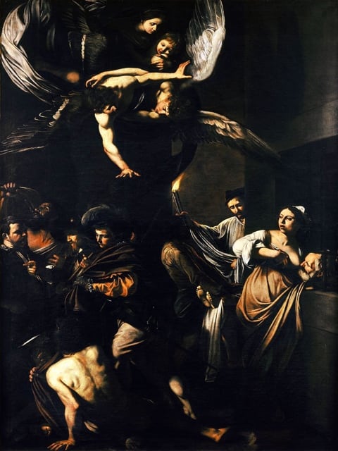 Seven works of mercy Caravaggio: Le Sette Opere di Misericordia a Napoli-1