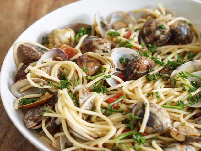 Spaghetti alle vongole veraci