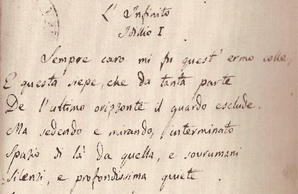 L'Infinito di Giacomo Leopardi festeggia il duecentesimo anniversario-2