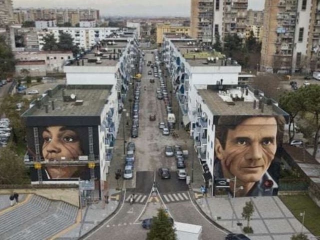 Lo Street Artist Jorit completa i maxi murales a Scampia-1 Lo Street Artist Jorit completa i maxi murales a Scampia-1