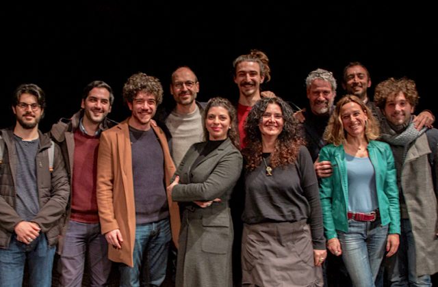 NUOVE SENSIBILITA' 2.0 - foto vincitori e commissione NUOVE SENSIBILITA' 2.0 al teatro nuovo di Napoli