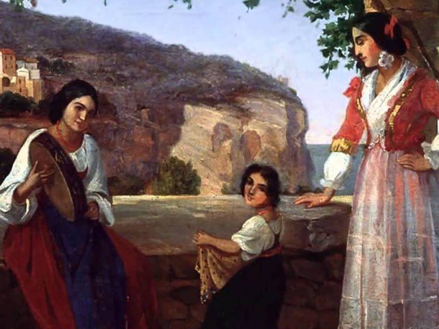 Spettacolo di tarantella presso il Complesso di S. Lorenzo Maggiore, Napoli-1