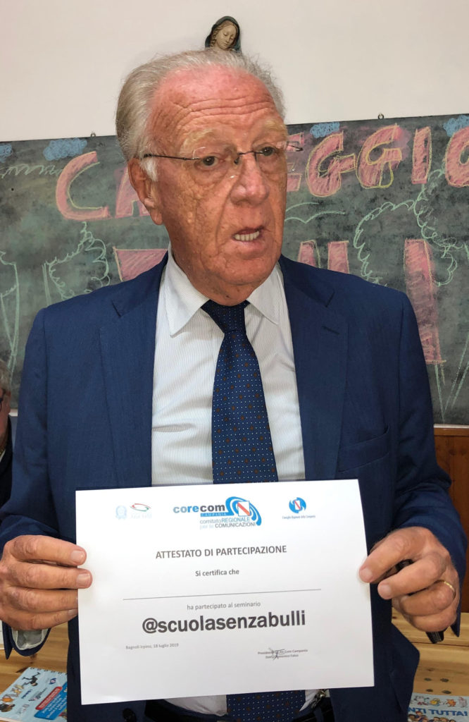 Bullismo -campagnia Scuola senza bulli -Dott. Domenico Falco Presidente Corecom Campania